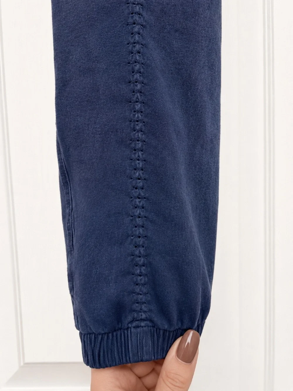 FP Movement Free People Navy High Rise Ribbed Waist Joggers Sweatpants Medium
